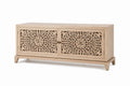 Szafka RTV z Drewnem Dębowym Ażur 120x40x50 cm